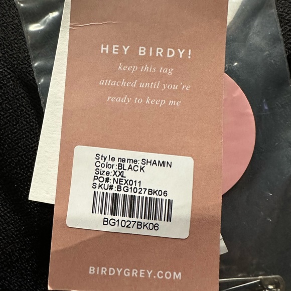 Birdy Grey SHAMIN DRESS CREPE BLACK XXL NEW NWT WEDDING BRIDESMAID - Picture 4 of 4